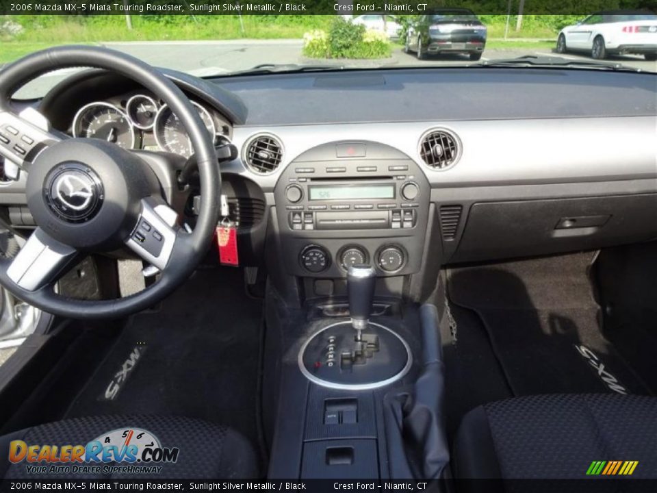 2006 Mazda MX-5 Miata Touring Roadster Sunlight Silver Metallic / Black Photo #11