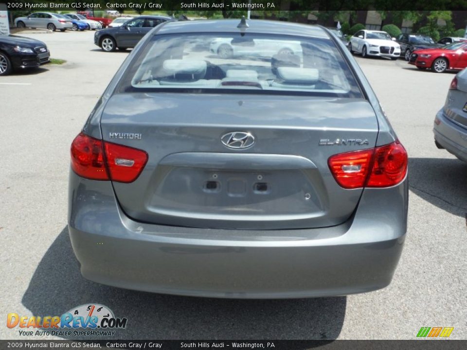 2009 Hyundai Elantra GLS Sedan Carbon Gray / Gray Photo #11