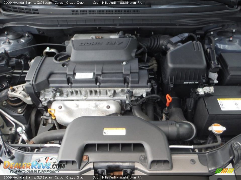 2009 Hyundai Elantra GLS Sedan Carbon Gray / Gray Photo #13