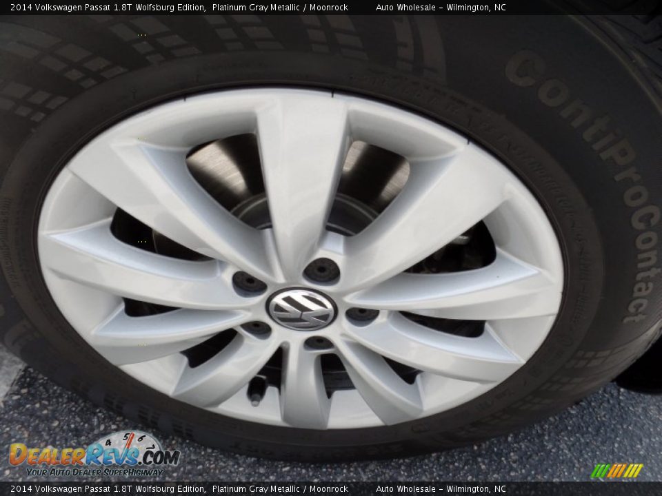 2014 Volkswagen Passat 1.8T Wolfsburg Edition Platinum Gray Metallic / Moonrock Photo #7