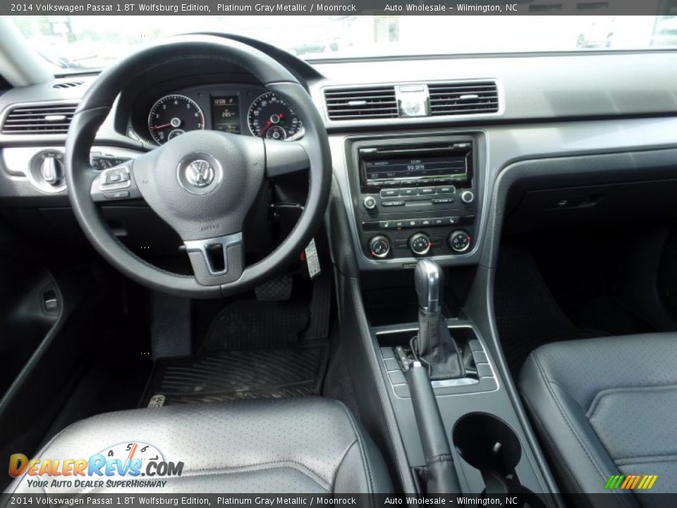 2014 Volkswagen Passat 1.8T Wolfsburg Edition Platinum Gray Metallic / Moonrock Photo #15