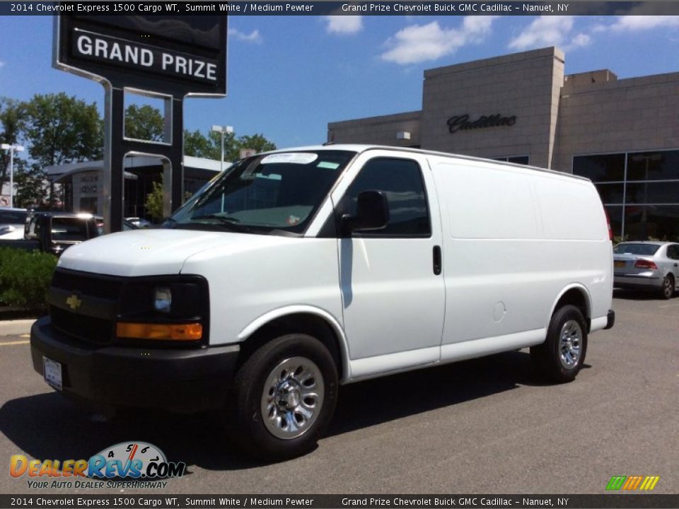 2014 Chevrolet Express 1500 Cargo WT Summit White / Medium Pewter Photo #2