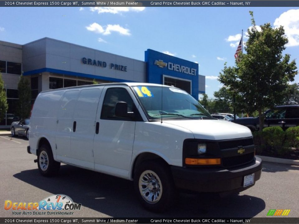 2014 Chevrolet Express 1500 Cargo WT Summit White / Medium Pewter Photo #4