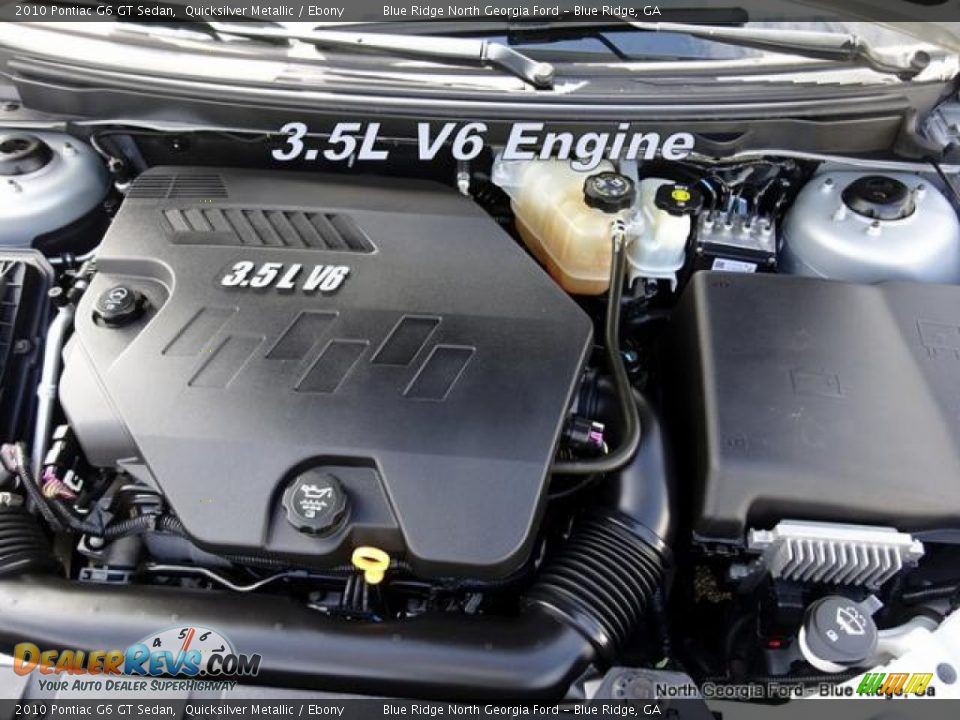 2010 Pontiac G6 GT Sedan Quicksilver Metallic / Ebony Photo #10