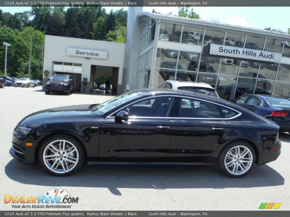 2016 Audi A7 3.0 TFSI Premium Plus quattro Mythos Black Metallic / Black Photo #2