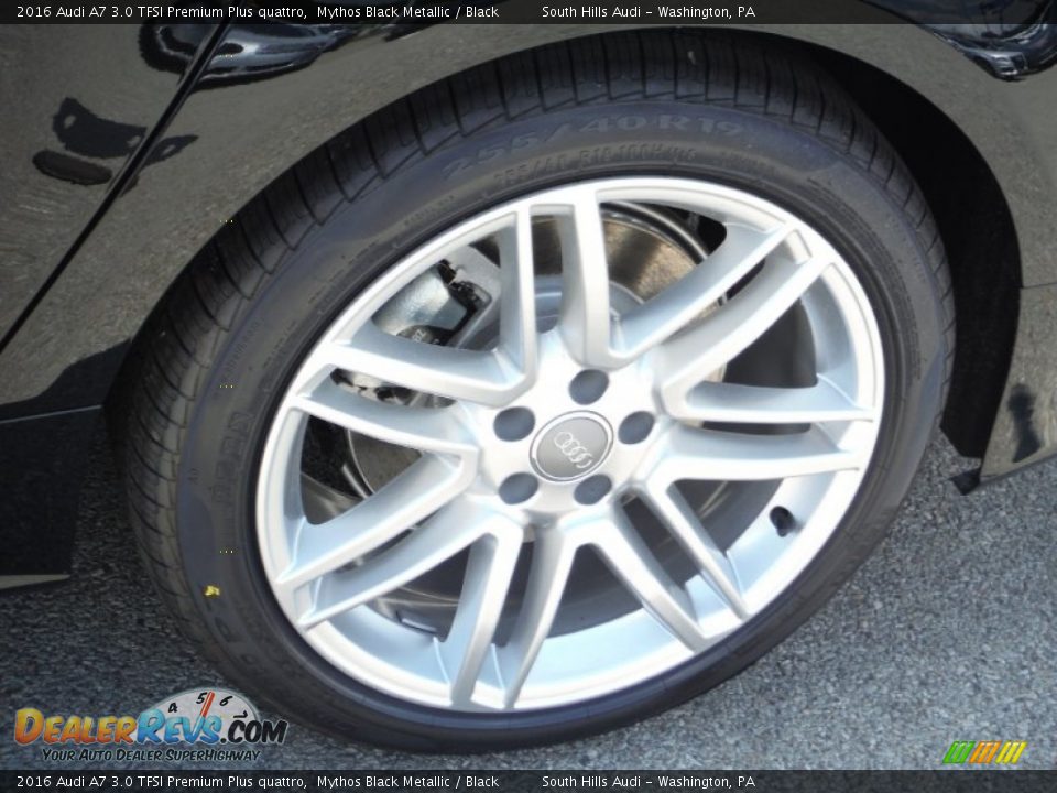 2016 Audi A7 3.0 TFSI Premium Plus quattro Mythos Black Metallic / Black Photo #4