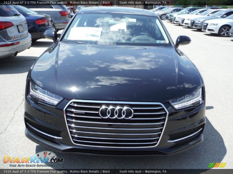 2016 Audi A7 3.0 TFSI Premium Plus quattro Mythos Black Metallic / Black Photo #6