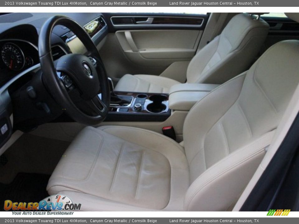 2013 Volkswagen Touareg TDI Lux 4XMotion Canyon Gray Metallic / Cornsilk Beige Photo #2