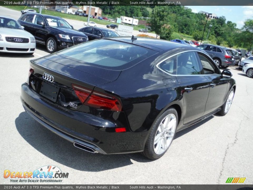 2016 Audi A7 3.0 TFSI Premium Plus quattro Mythos Black Metallic / Black Photo #12