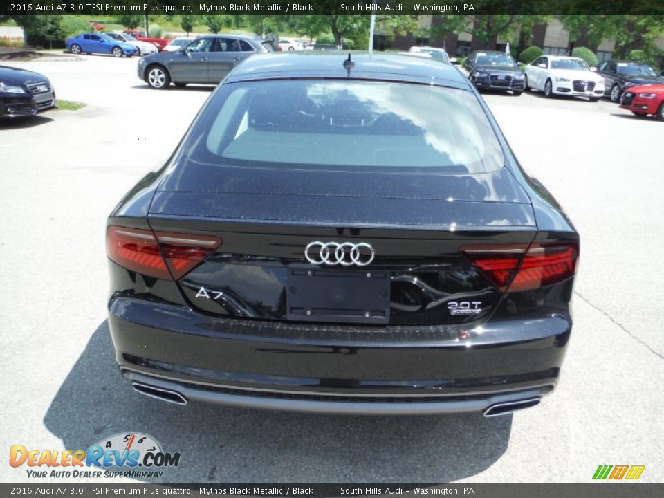 2016 Audi A7 3.0 TFSI Premium Plus quattro Mythos Black Metallic / Black Photo #13