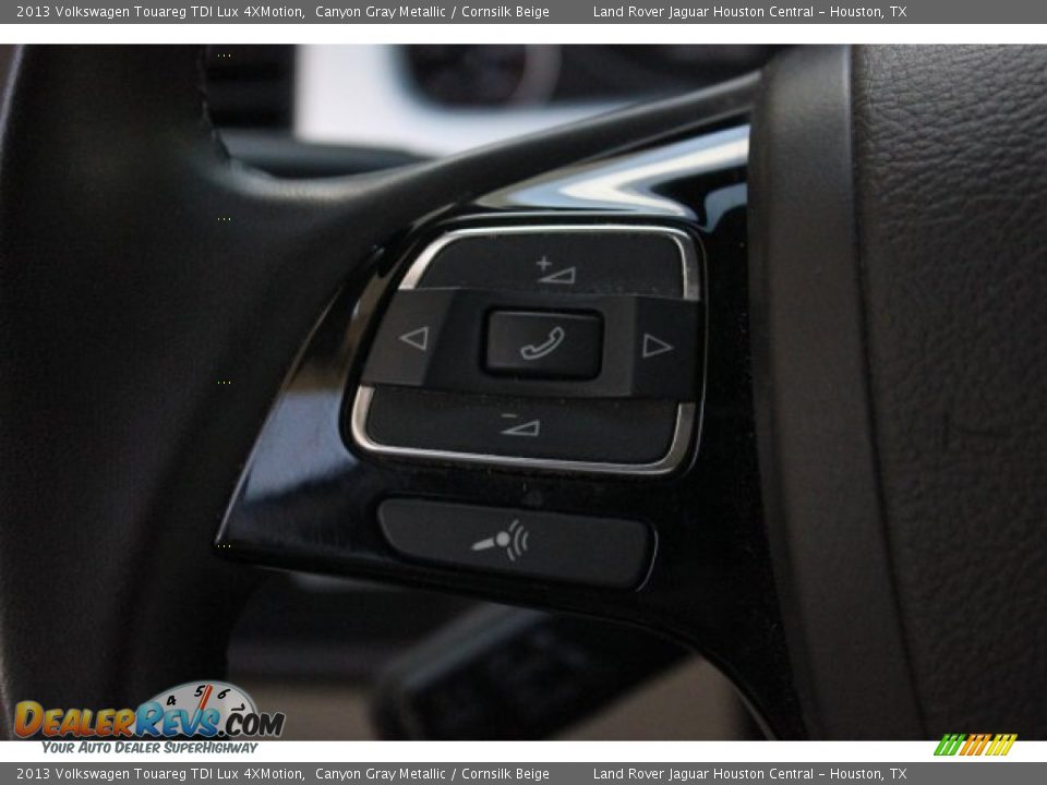 2013 Volkswagen Touareg TDI Lux 4XMotion Canyon Gray Metallic / Cornsilk Beige Photo #16