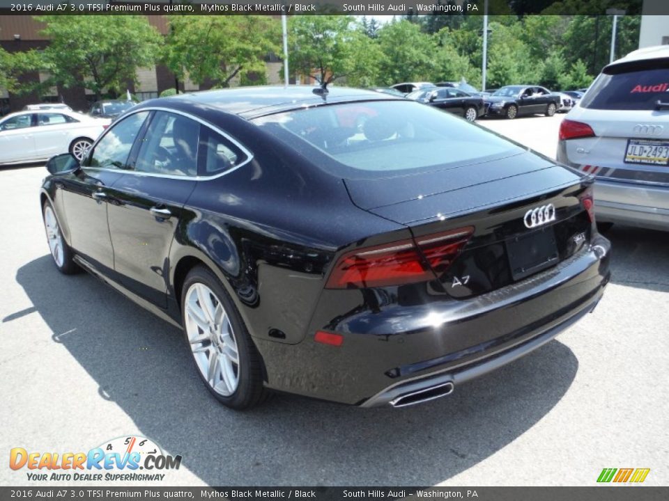 2016 Audi A7 3.0 TFSI Premium Plus quattro Mythos Black Metallic / Black Photo #14