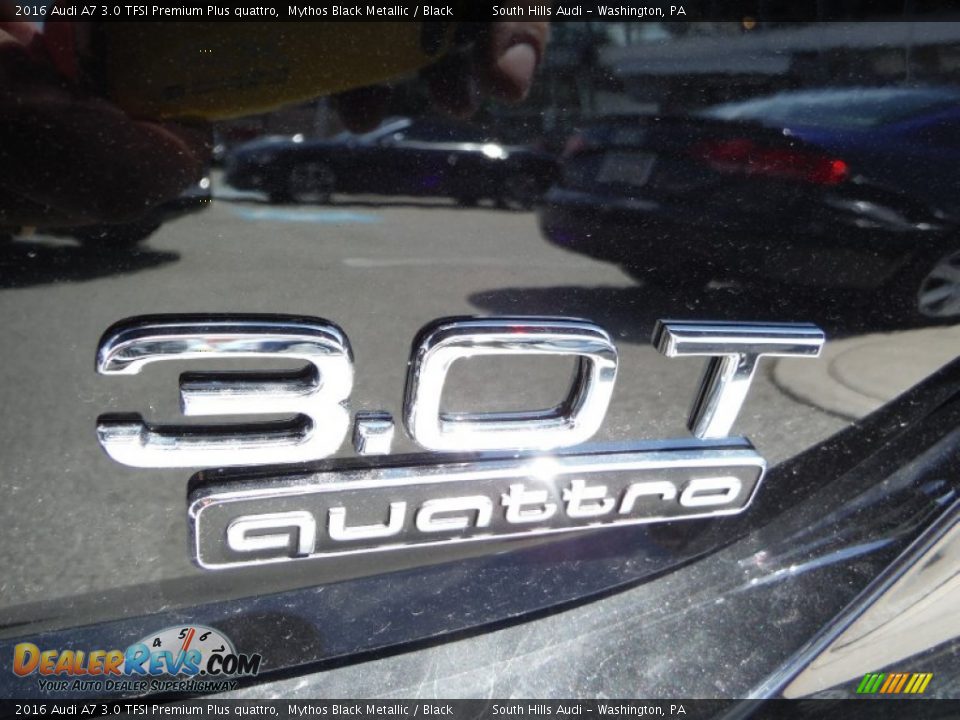2016 Audi A7 3.0 TFSI Premium Plus quattro Mythos Black Metallic / Black Photo #15