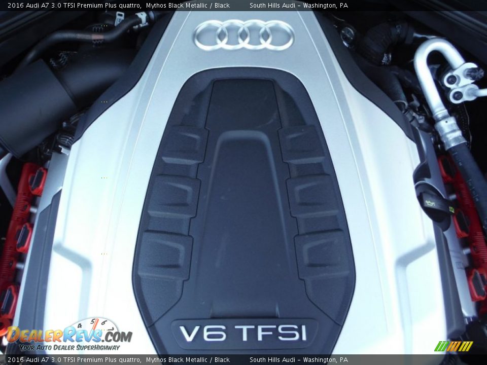 2016 Audi A7 3.0 TFSI Premium Plus quattro Mythos Black Metallic / Black Photo #17