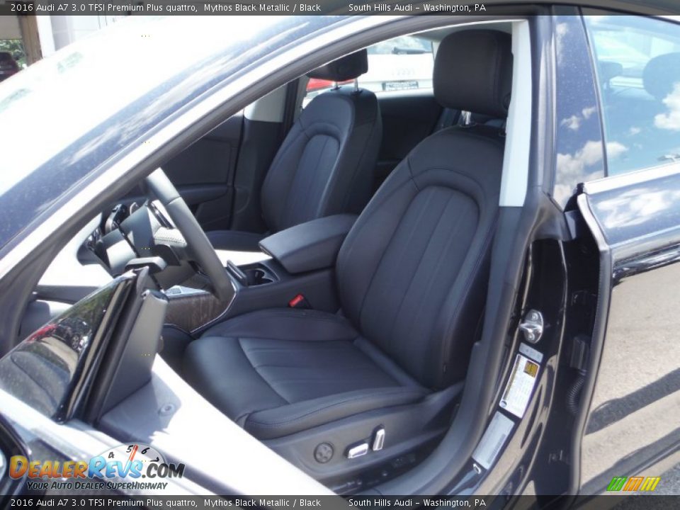 2016 Audi A7 3.0 TFSI Premium Plus quattro Mythos Black Metallic / Black Photo #21