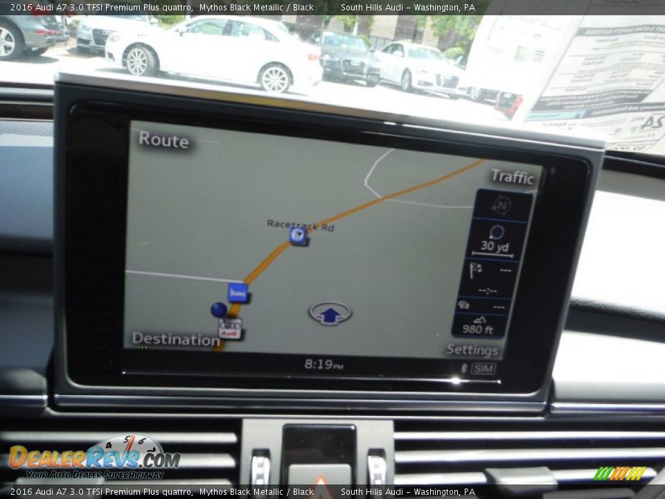 2016 Audi A7 3.0 TFSI Premium Plus quattro Mythos Black Metallic / Black Photo #23
