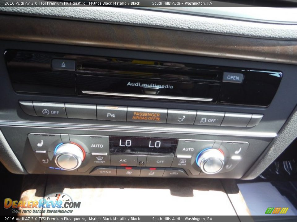 2016 Audi A7 3.0 TFSI Premium Plus quattro Mythos Black Metallic / Black Photo #25