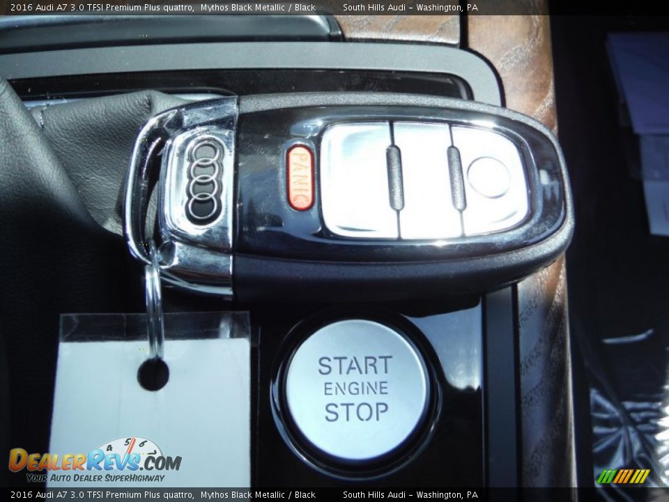 2016 Audi A7 3.0 TFSI Premium Plus quattro Mythos Black Metallic / Black Photo #28