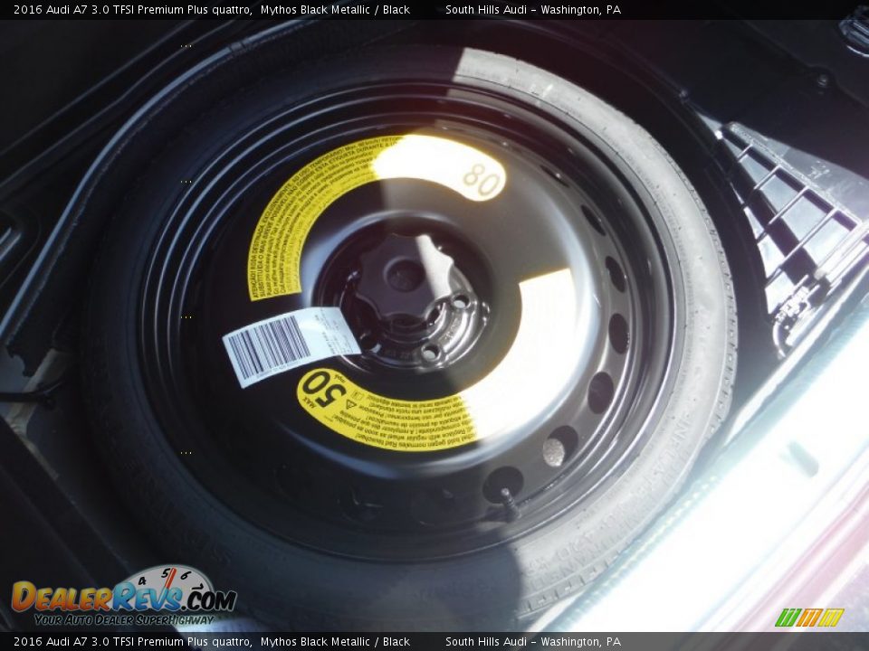 2016 Audi A7 3.0 TFSI Premium Plus quattro Mythos Black Metallic / Black Photo #36