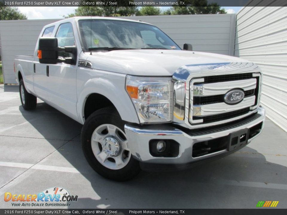 2016 Ford F250 Super Duty XLT Crew Cab Oxford White / Steel Photo #1