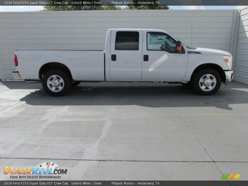 2016 Ford F250 Super Duty XLT Crew Cab Oxford White / Steel Photo #3