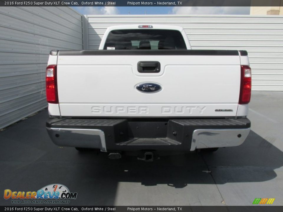 2016 Ford F250 Super Duty XLT Crew Cab Oxford White / Steel Photo #5
