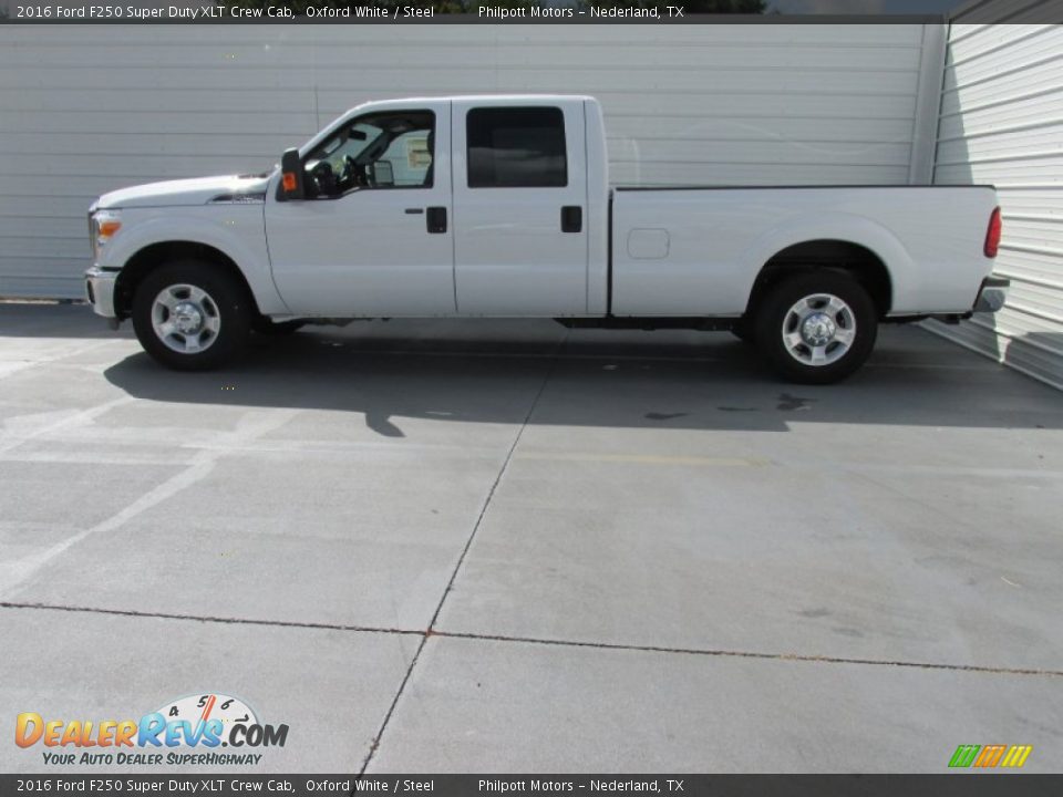 2016 Ford F250 Super Duty XLT Crew Cab Oxford White / Steel Photo #6