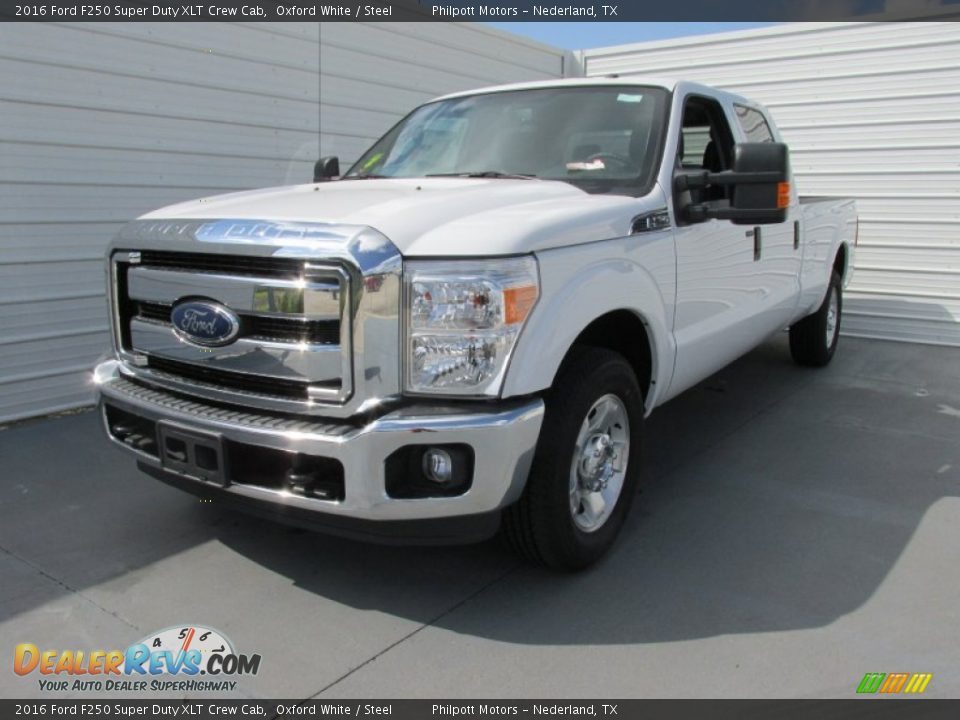 2016 Ford F250 Super Duty XLT Crew Cab Oxford White / Steel Photo #7