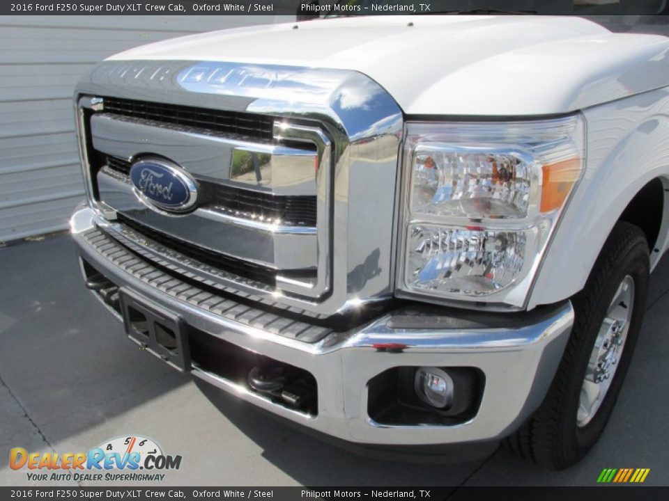 2016 Ford F250 Super Duty XLT Crew Cab Oxford White / Steel Photo #10