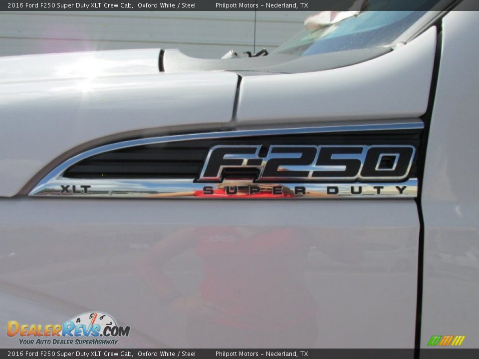 2016 Ford F250 Super Duty XLT Crew Cab Oxford White / Steel Photo #13