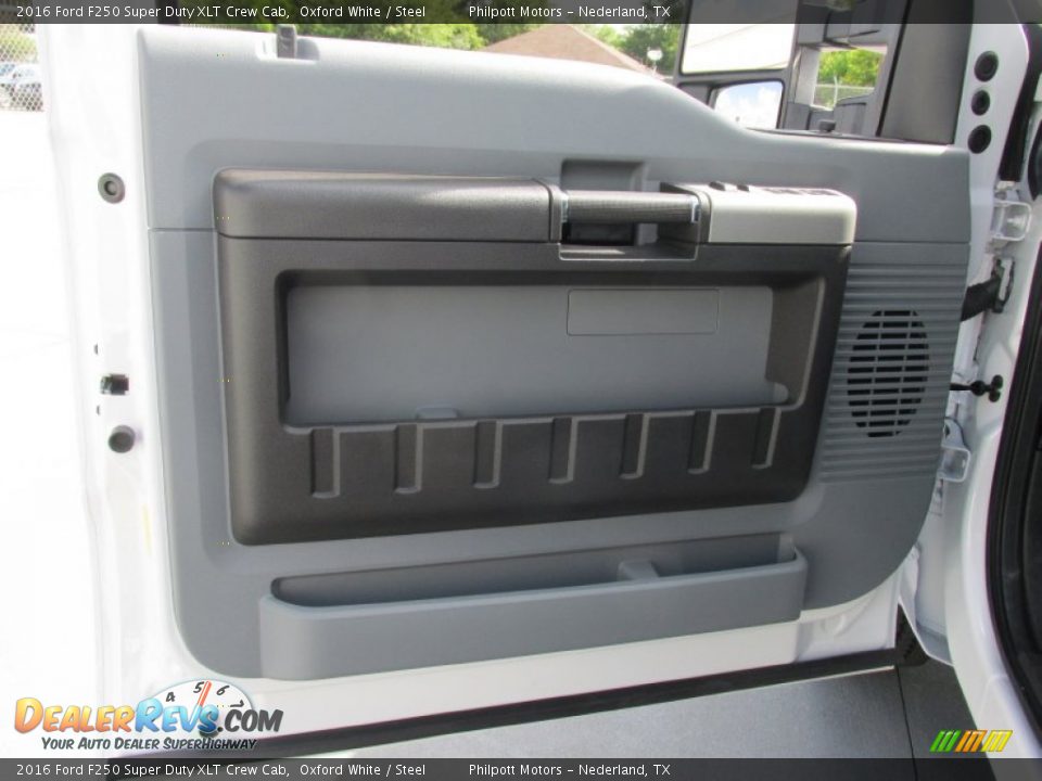 2016 Ford F250 Super Duty XLT Crew Cab Oxford White / Steel Photo #20