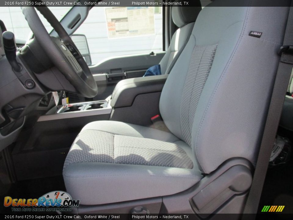 2016 Ford F250 Super Duty XLT Crew Cab Oxford White / Steel Photo #22
