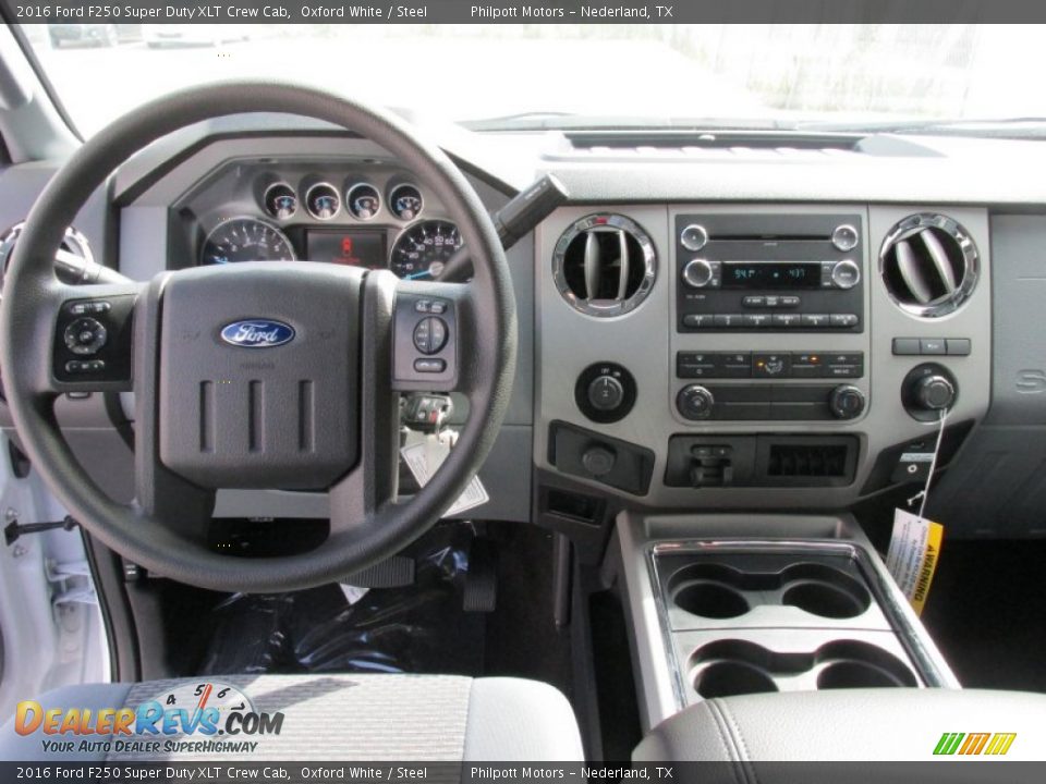 2016 Ford F250 Super Duty XLT Crew Cab Oxford White / Steel Photo #24
