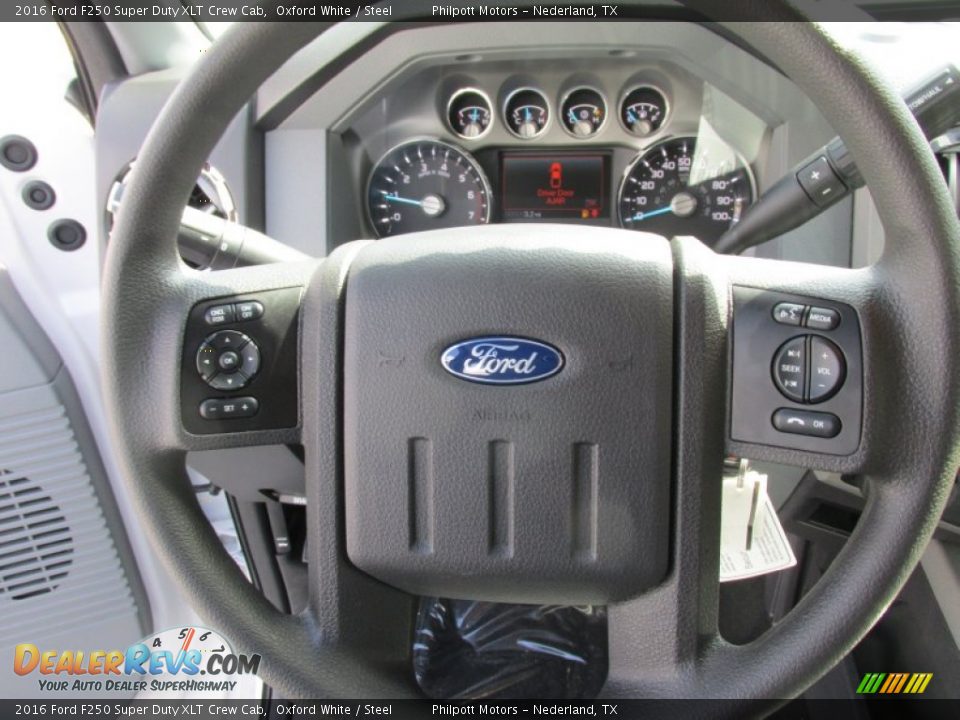 2016 Ford F250 Super Duty XLT Crew Cab Oxford White / Steel Photo #31