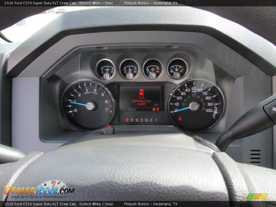 2016 Ford F250 Super Duty XLT Crew Cab Oxford White / Steel Photo #32