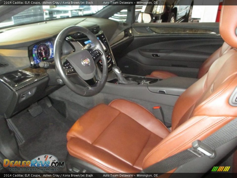 Kona Brown/Jet Black Interior - 2014 Cadillac ELR Coupe Photo #10