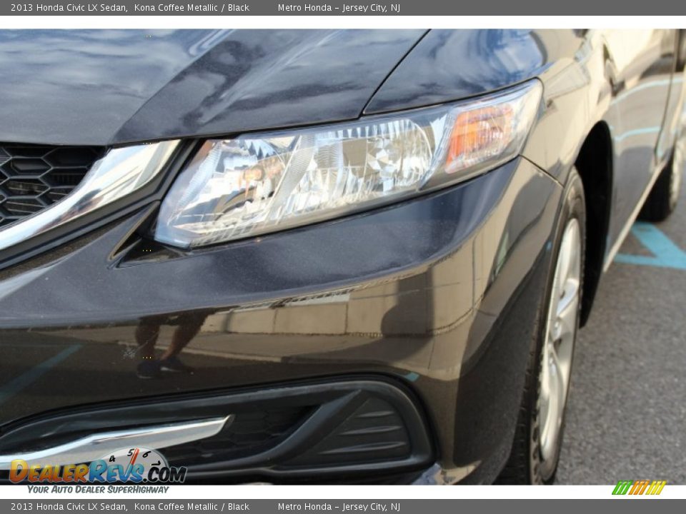 2013 Honda Civic LX Sedan Kona Coffee Metallic / Black Photo #29