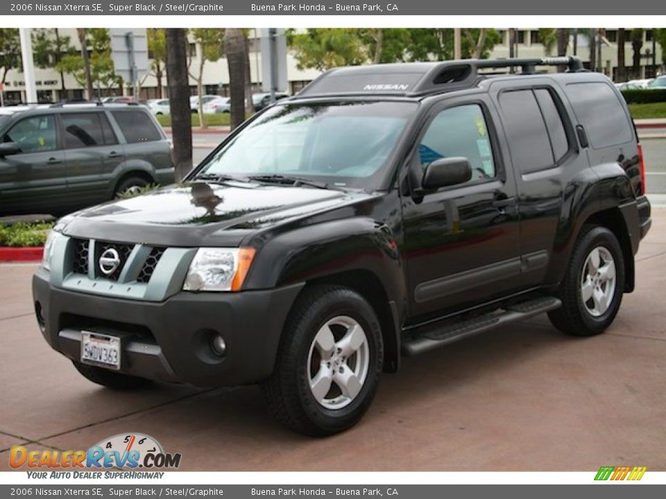 2006 Nissan Xterra SE Super Black / Steel/Graphite Photo #8