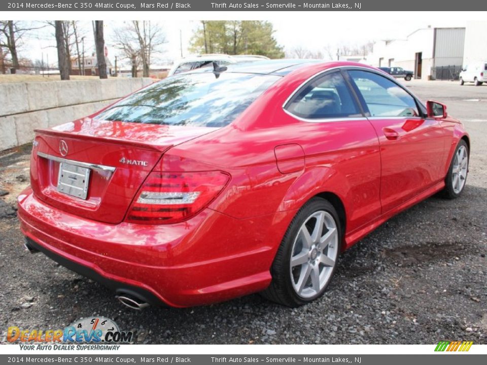 2014 Mercedes-Benz C 350 4Matic Coupe Mars Red / Black Photo #5