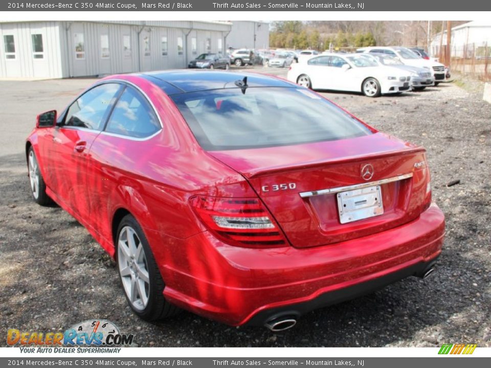 2014 Mercedes-Benz C 350 4Matic Coupe Mars Red / Black Photo #6