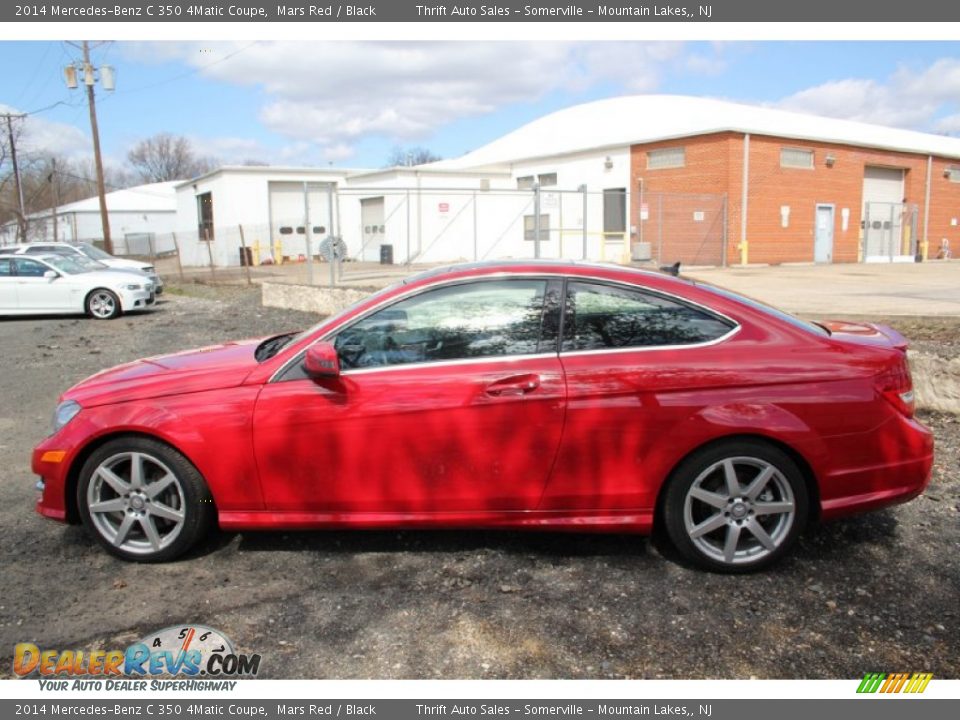 2014 Mercedes-Benz C 350 4Matic Coupe Mars Red / Black Photo #7