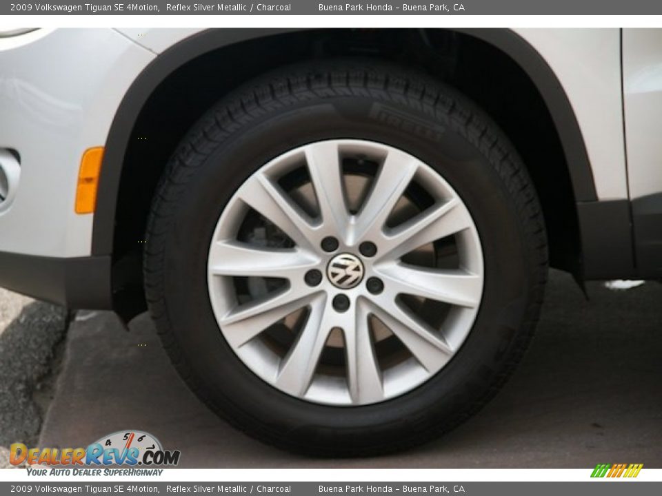 2009 Volkswagen Tiguan SE 4Motion Reflex Silver Metallic / Charcoal Photo #28