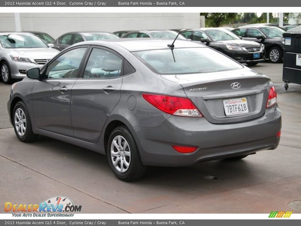 2013 Hyundai Accent GLS 4 Door Cyclone Gray / Gray Photo #2