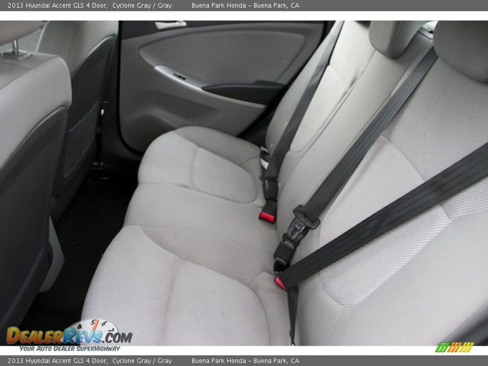 2013 Hyundai Accent GLS 4 Door Cyclone Gray / Gray Photo #4