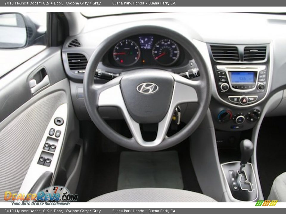 2013 Hyundai Accent GLS 4 Door Cyclone Gray / Gray Photo #5