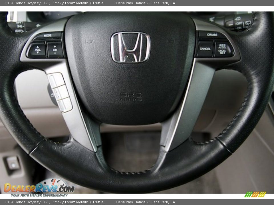 2014 Honda Odyssey EX-L Smoky Topaz Metallic / Truffle Photo #13