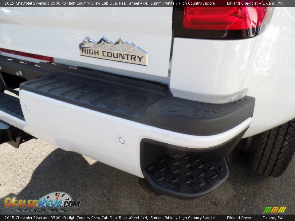 2015 Chevrolet Silverado 3500HD High Country Crew Cab Dual Rear Wheel 4x4 Summit White / High Country Saddle Photo #11