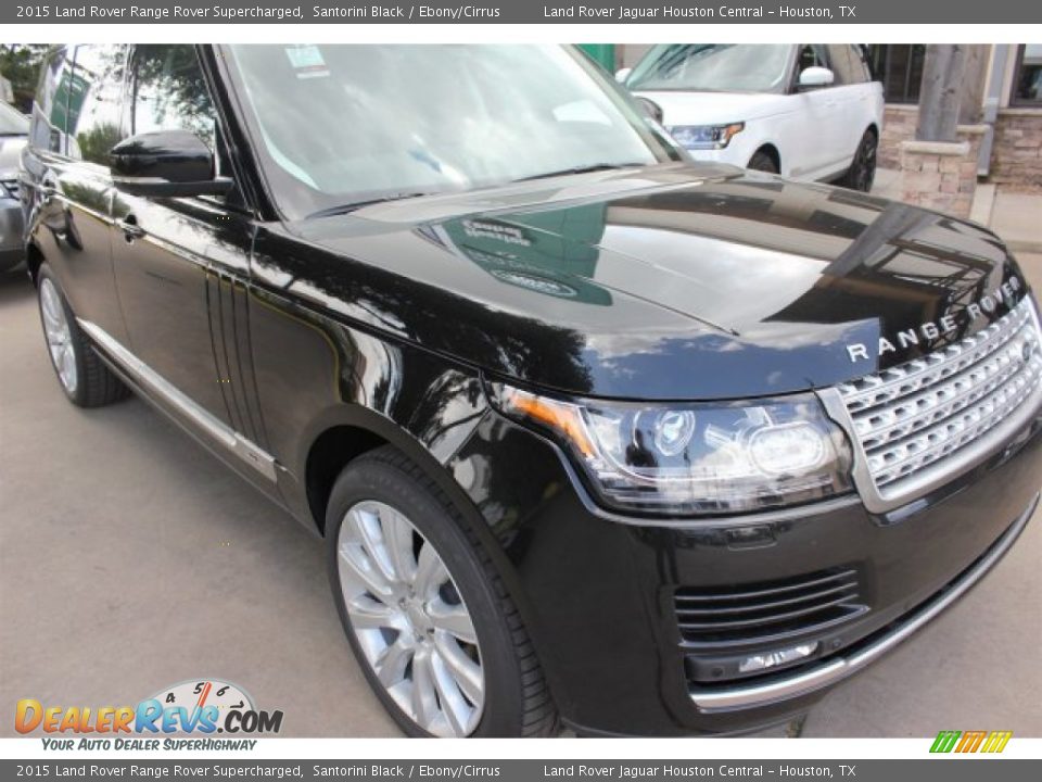 2015 Land Rover Range Rover Supercharged Santorini Black / Ebony/Cirrus Photo #2