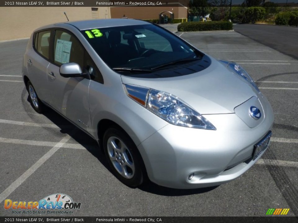 2013 Nissan LEAF SV Brilliant Silver / Black Photo #1
