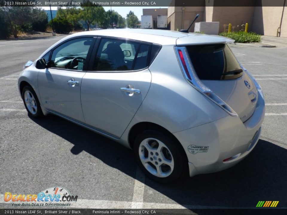 2013 Nissan LEAF SV Brilliant Silver / Black Photo #3